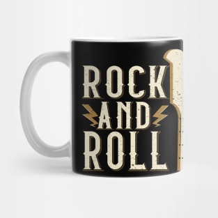 Rock and Roll  and Guitar Mug